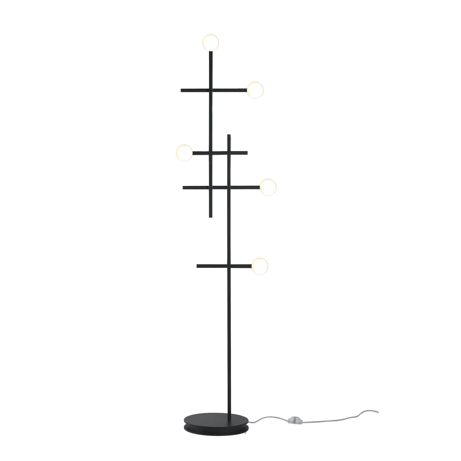 Bopp LED-Stehleuchte Cross, schwarz, Aluminium, dimmbar