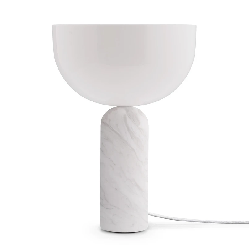 Kizu Bordlampe Hvid Marmor Small - New Works