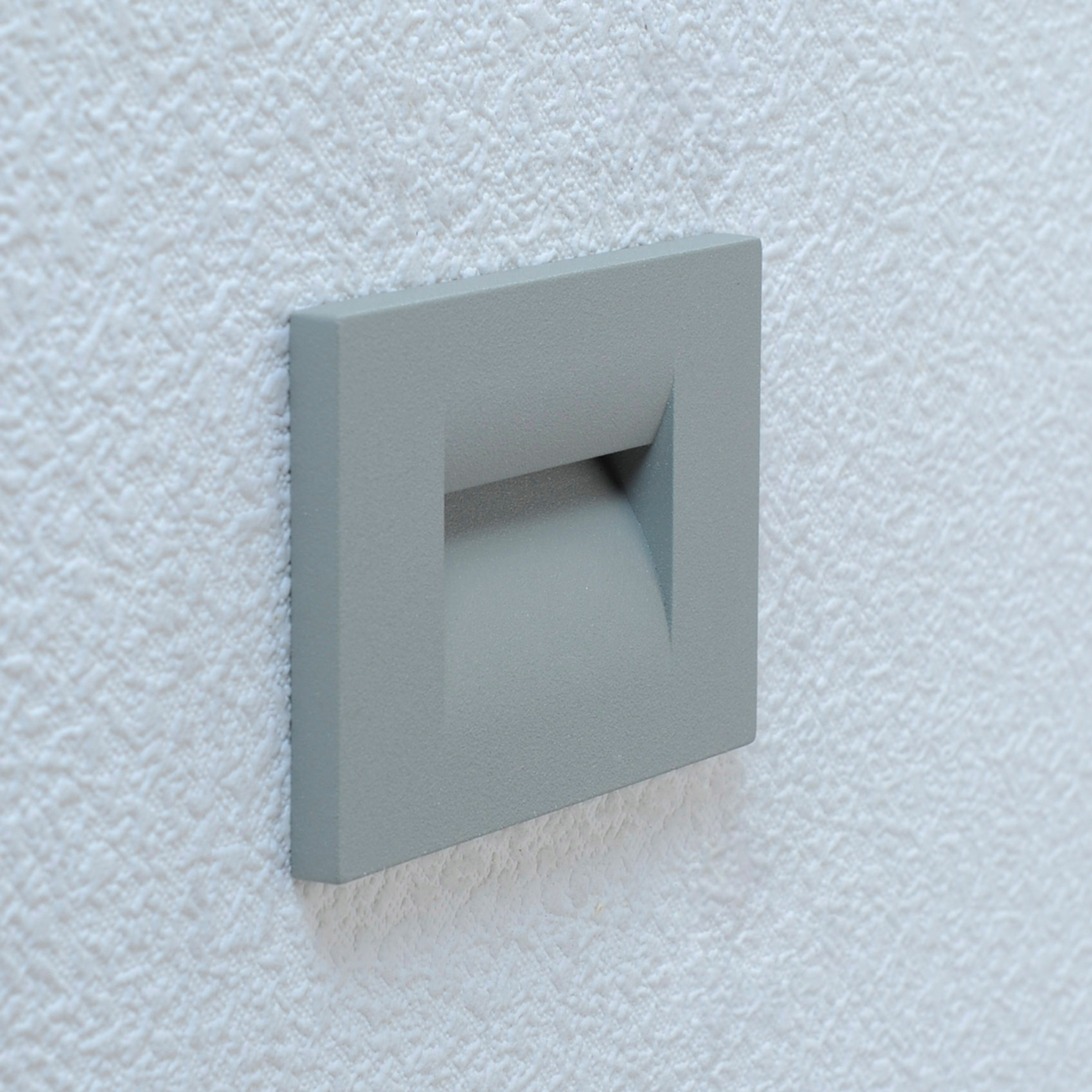Nevin silver grey LED wall light
