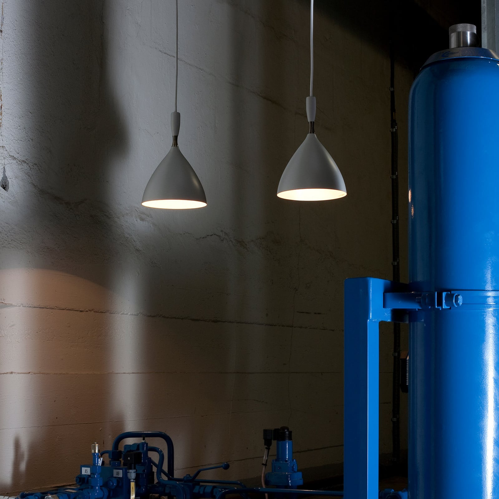 Northern lampă suspendată Dokka alb mat