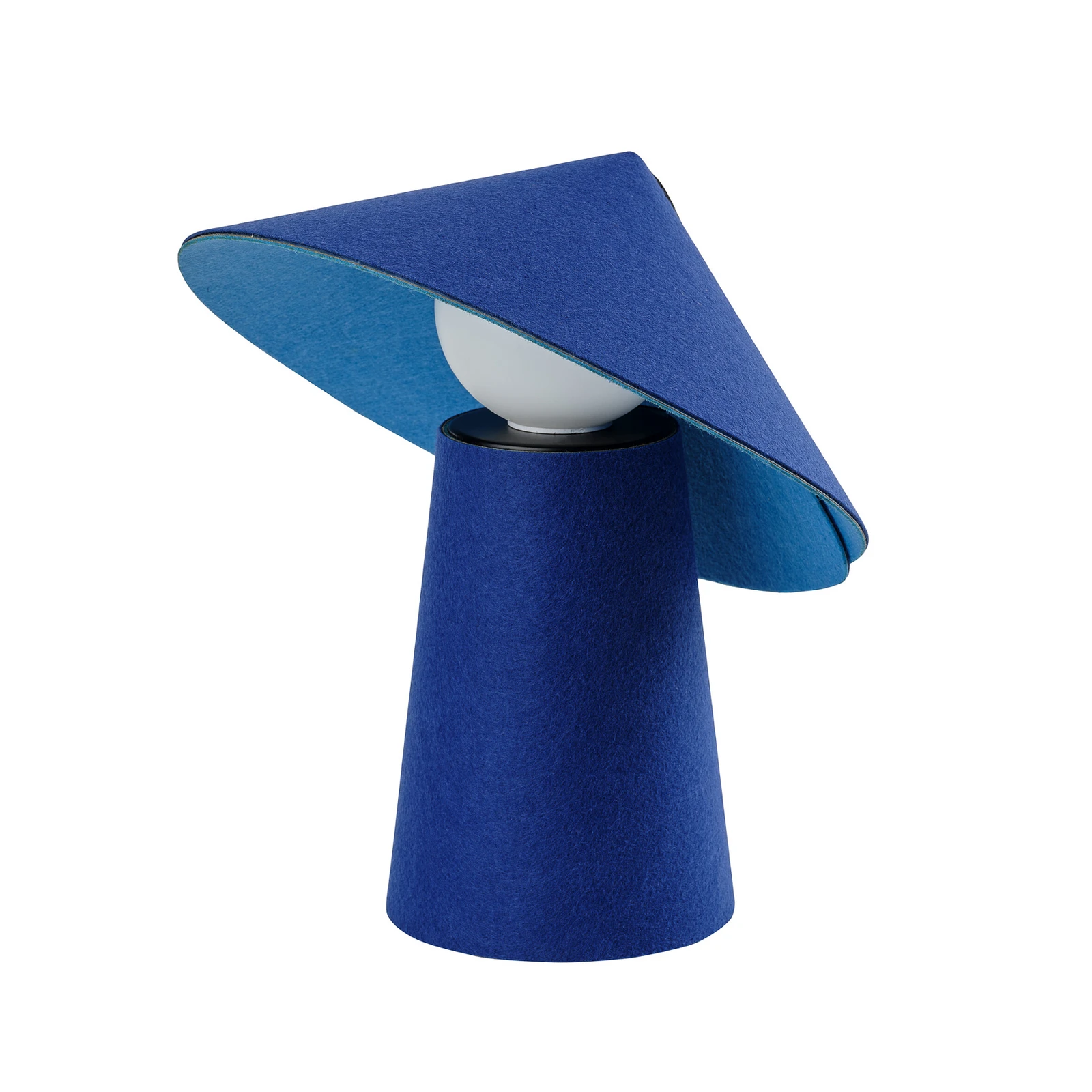 Lampe à poser LED rechargeable OSRAM Decor Flip, bleue, feutre, variateur