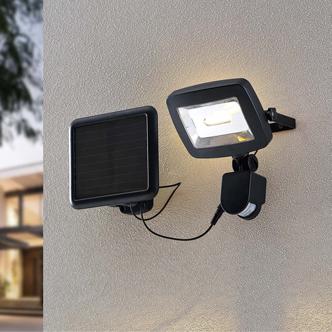 Lindby Cathal solarny spot ścienny LED z panelem