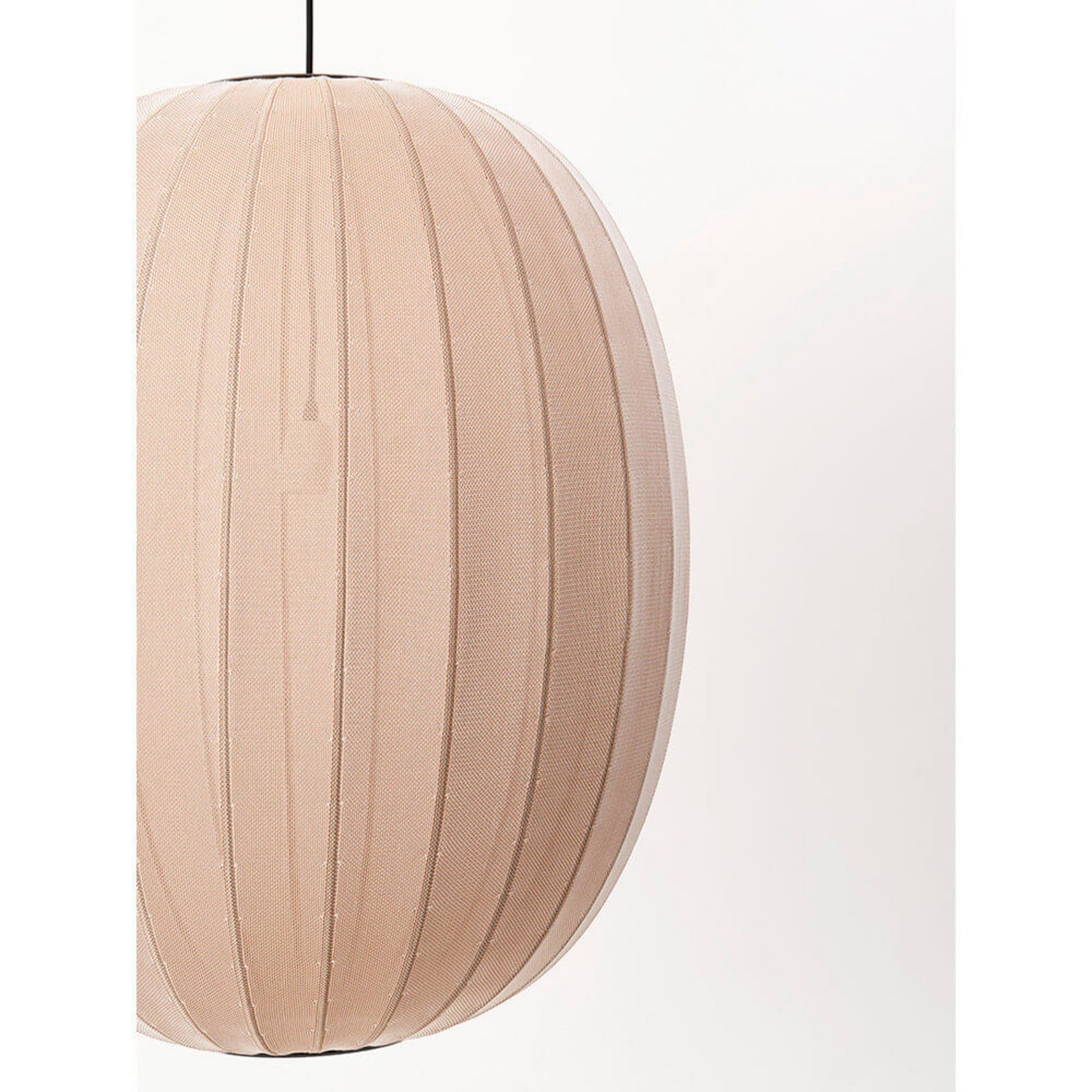Knit-Wit 65 High Oval pendellampe, sandsten Made By Hand - Soveværelse - Aluminium