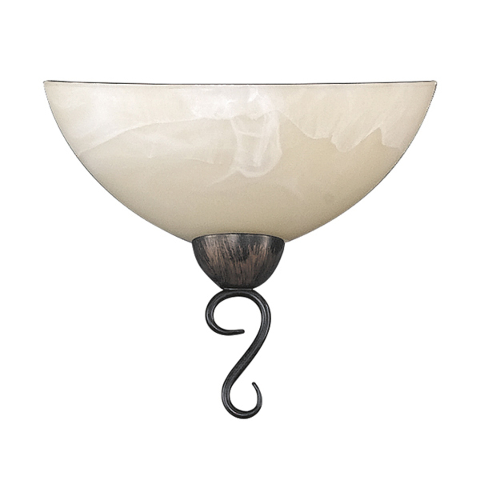 Fischer & Honsel Allemagne wall light, for Living / Dining Room, metal, glass, E14, 30 W, energy efficiency: A++, W: 24 cm, H: 22 cm
