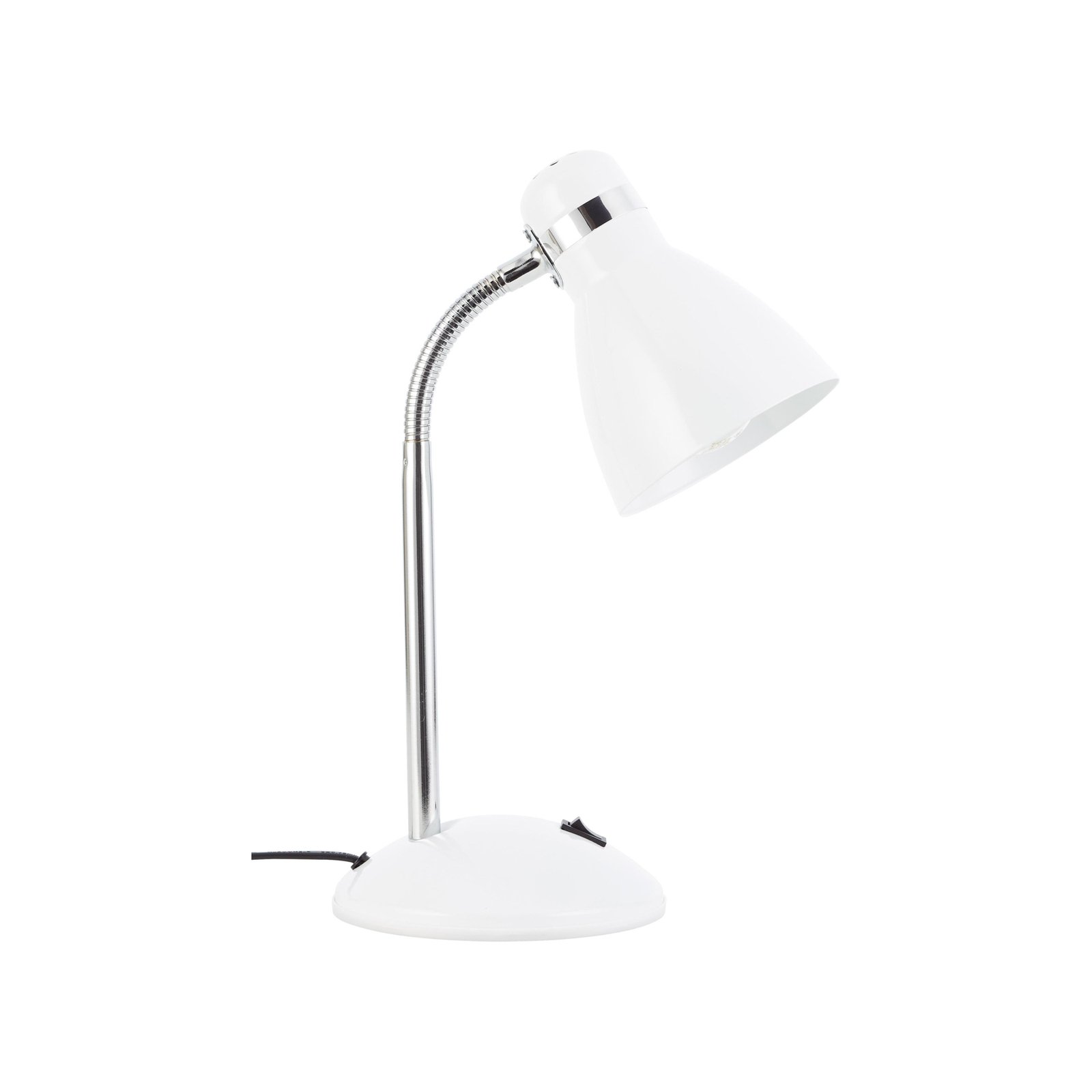 Stolná lampa Allison, biela, výška 33,5 cm, kov