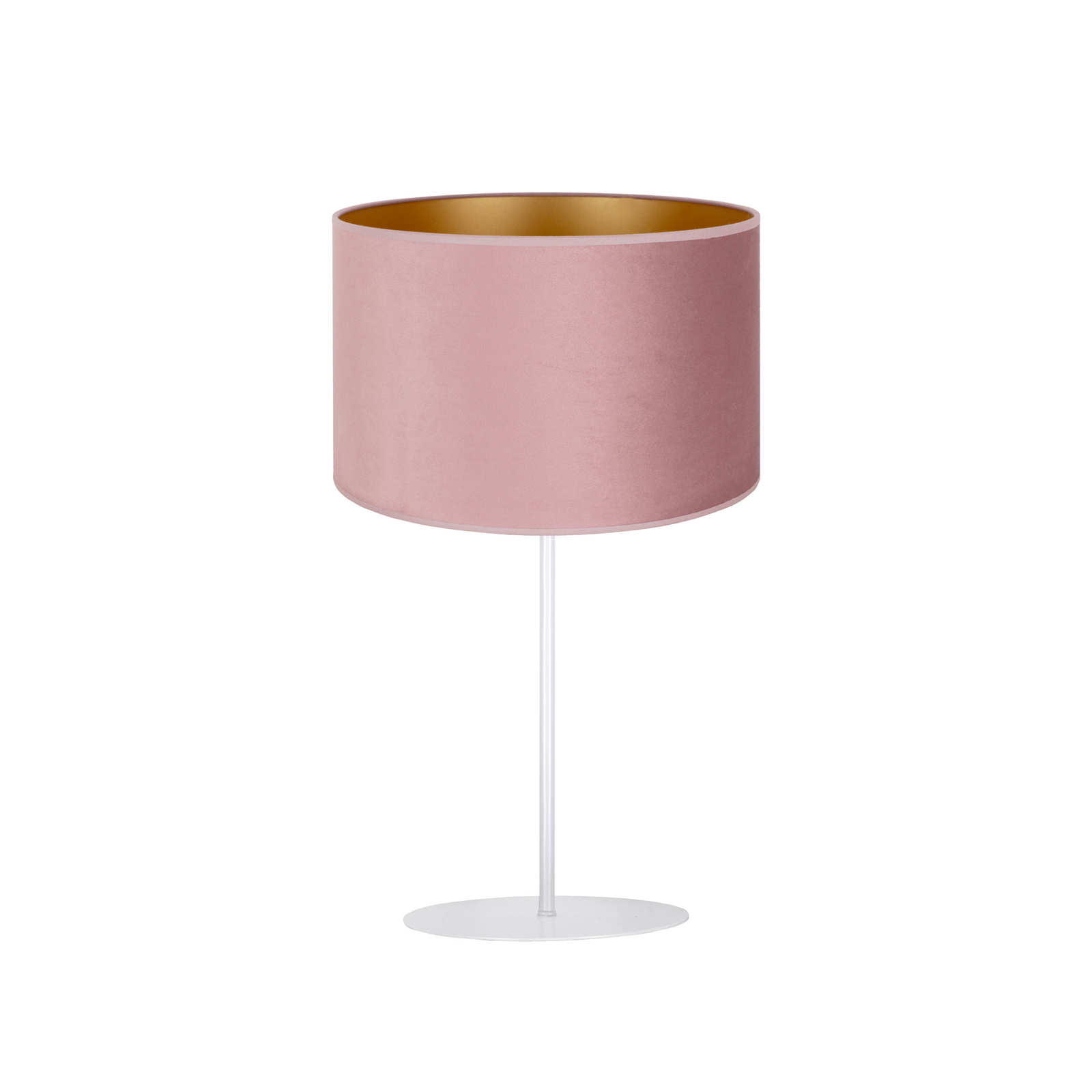 Lampa stołowa Golden Roller 50 cm różowa/złota