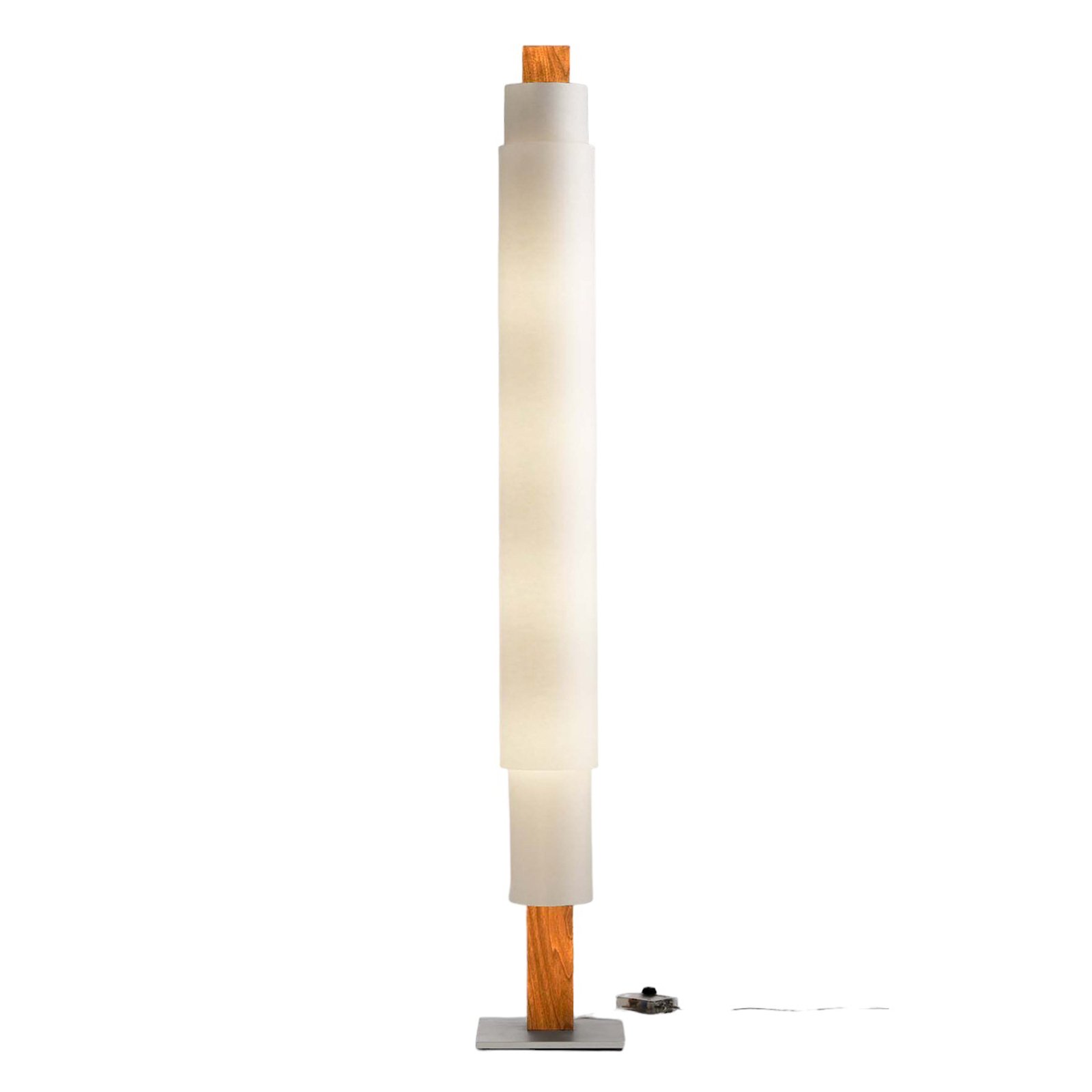 Stele - LED vloerlamp beuken