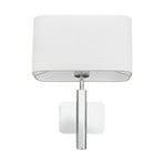 Jettka Wandleuchte White/Chrome - Lucande