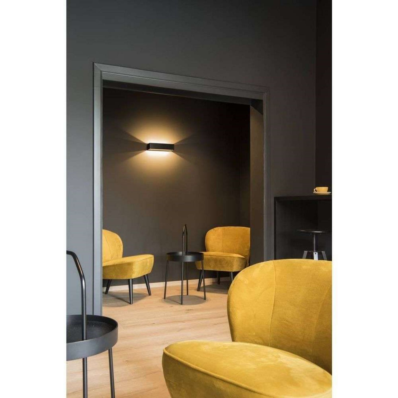 Logs In L Aplique de Pared LED Dim-To-Warm Black/Gold - SLV