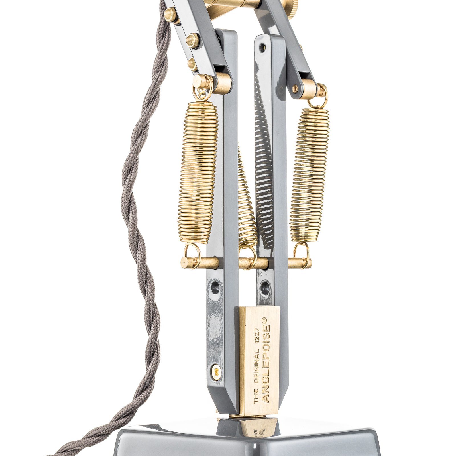 Original 1227 Brass Bureaulamp Elephant Grey - Anglepoise