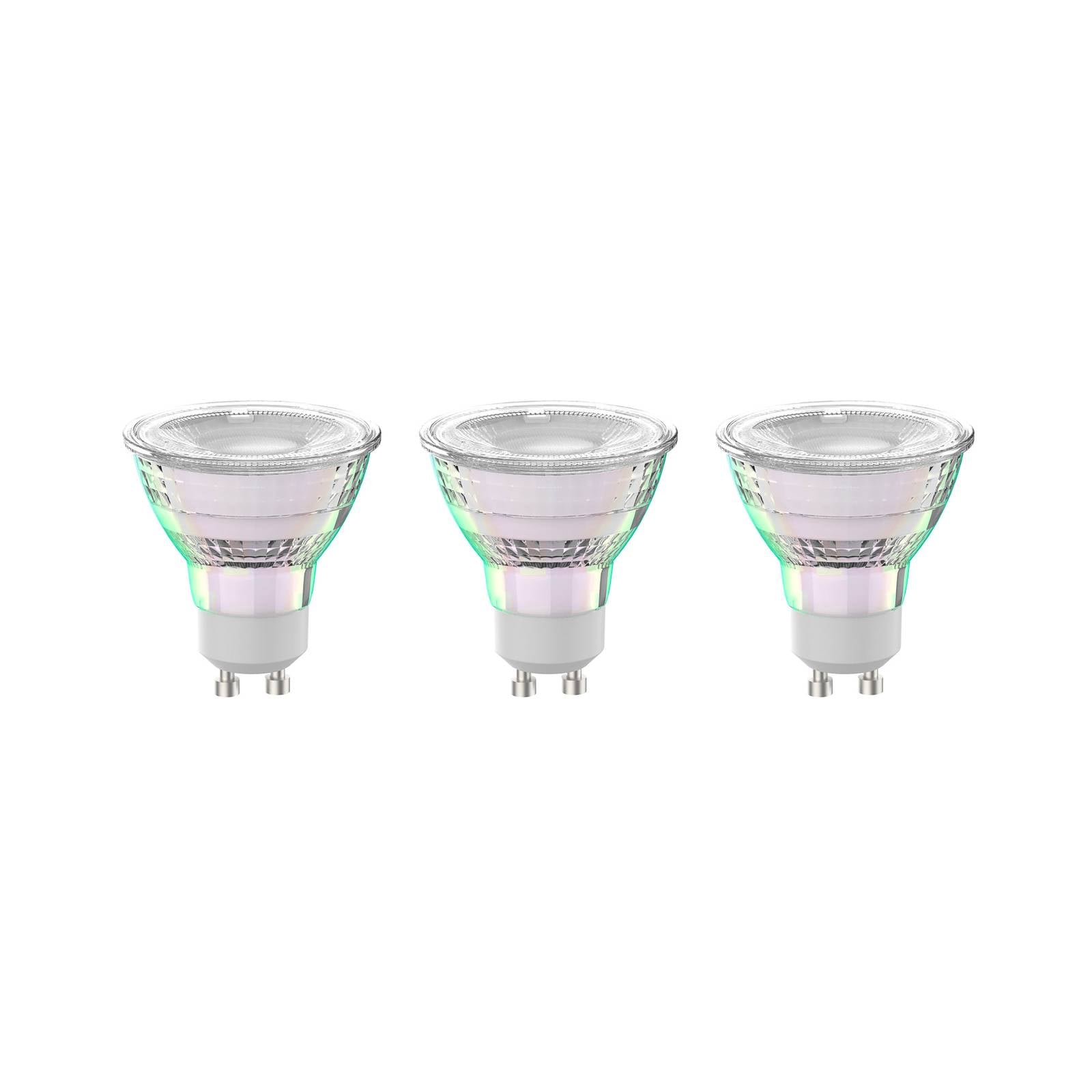 Arcchio LED-Leuchtmittel GU10 2,5W 4000K 450lm Glas 3er-Set