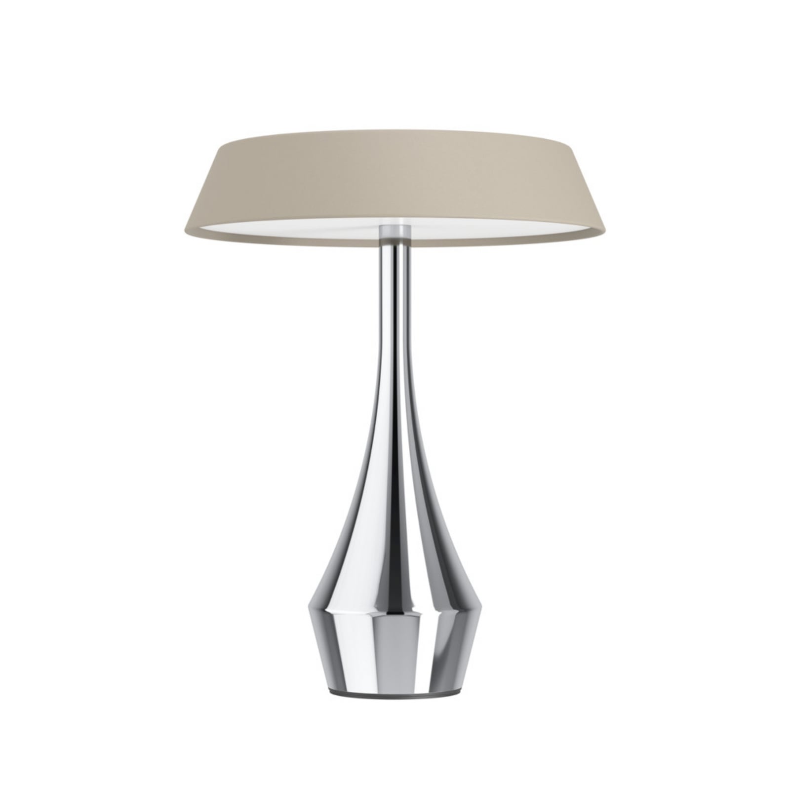 EGLO LED tafellamp met oplaadbare batterij TURCIO, chroom/beige, 20 cm, IP44,