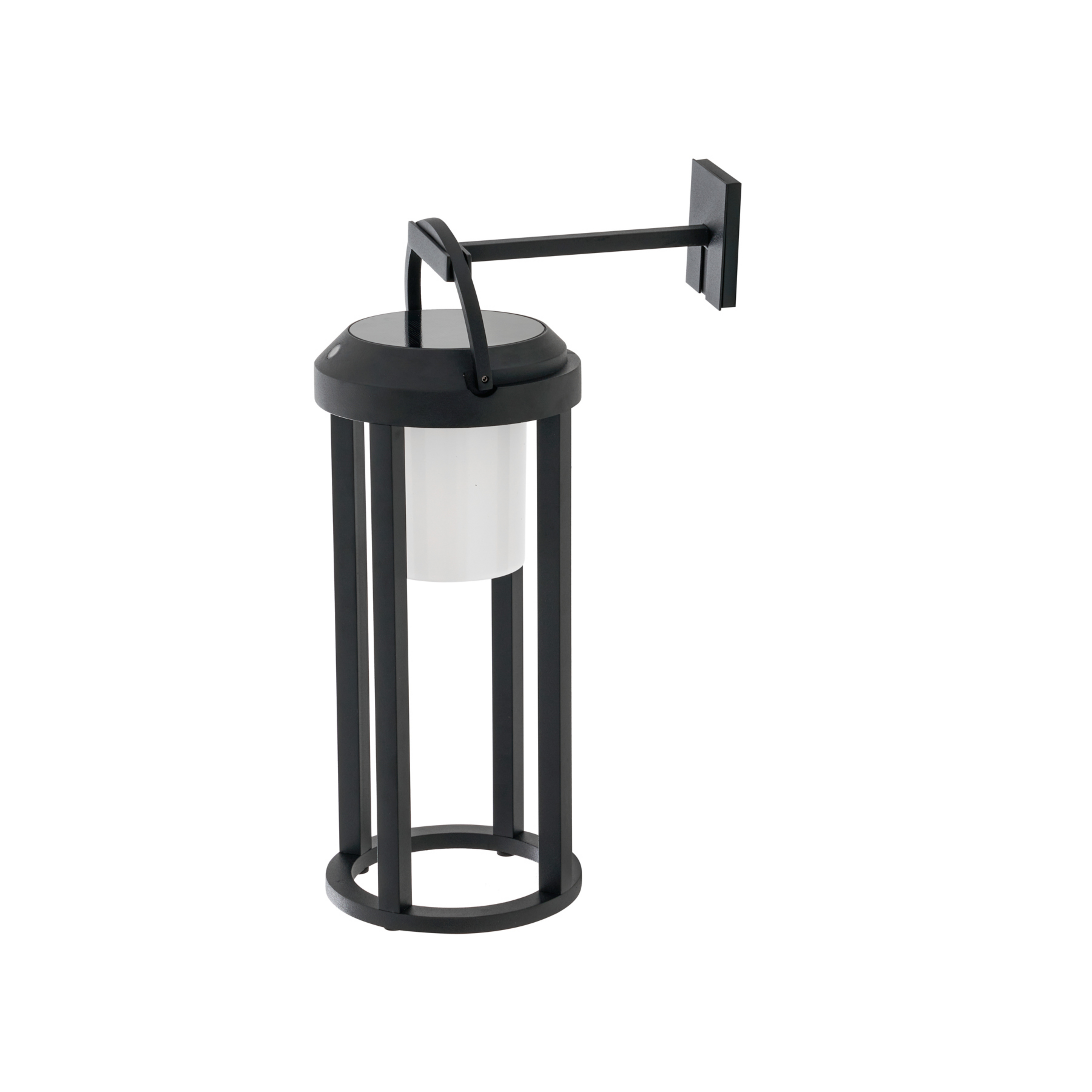Tilena Round Solarzellenlampe Schwarz - Lucande