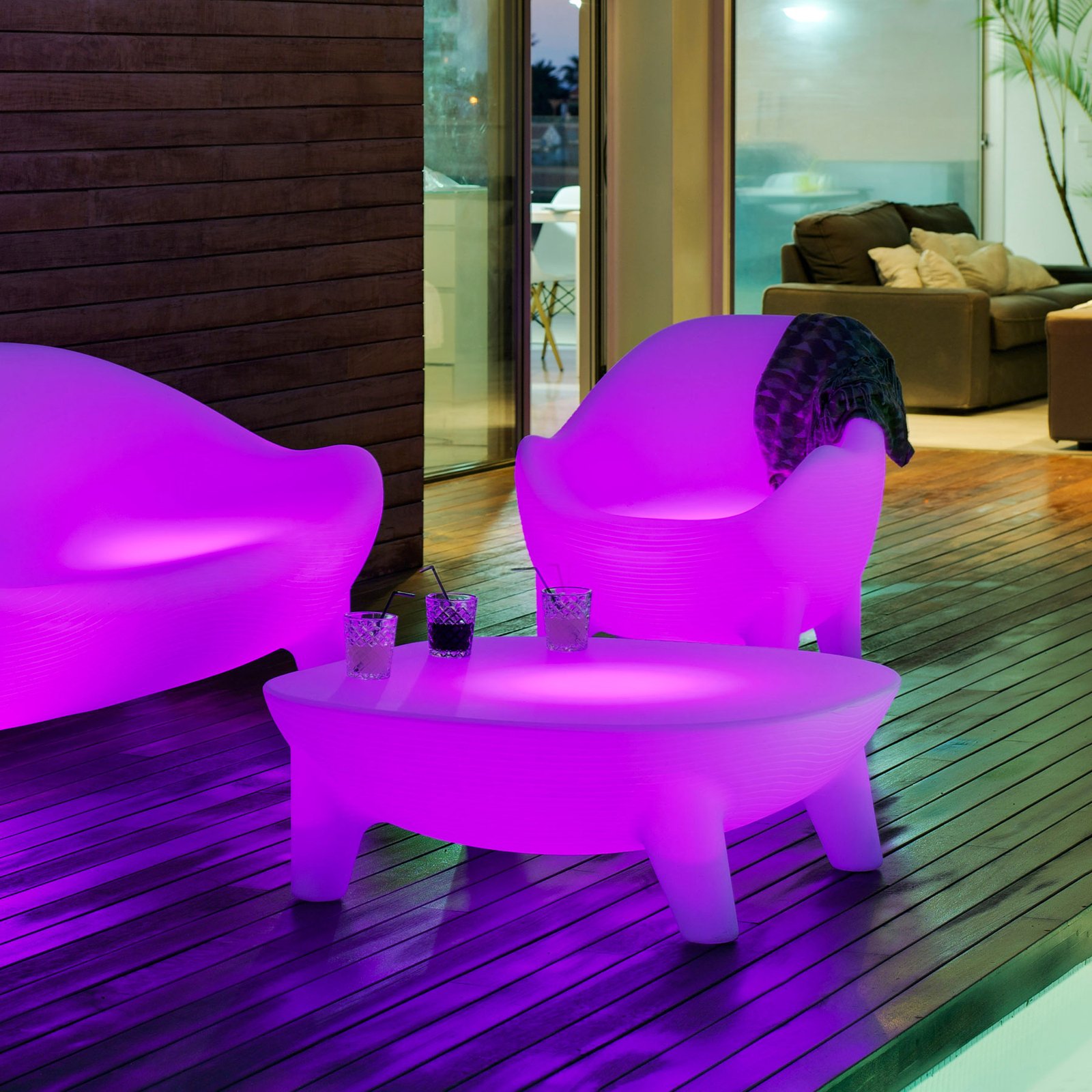 Newgarden Aruba fauteuil LED, solaire+batterie