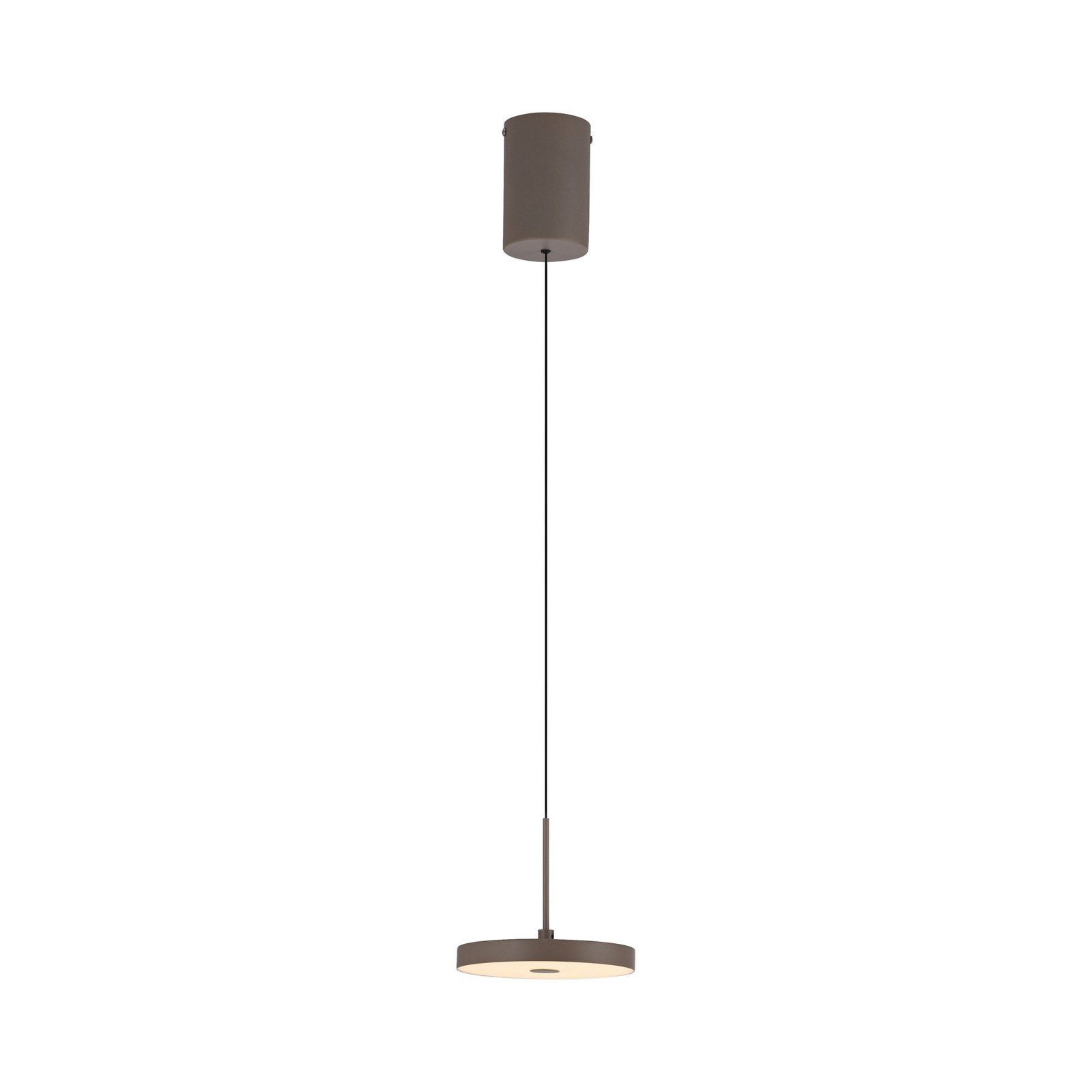 JUST LIGHT. LED hanglamp Plata, zandkleurig, 1-lamp, 3.000 K