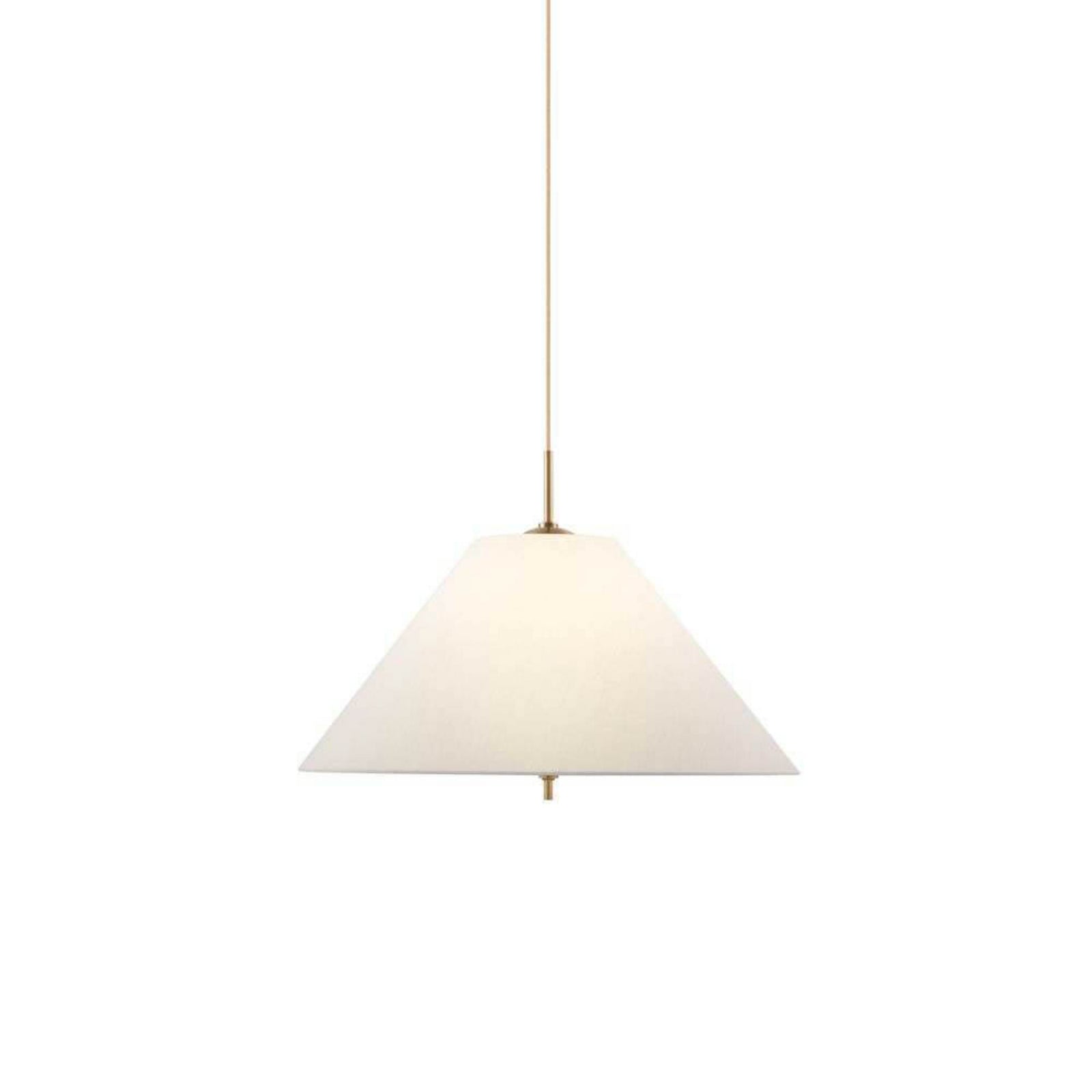 Globen Lighting Lampă suspendată IRIS crem Ø 50 cm - Camera de zi / sufragerie - Vintage - crem alamă - Țesătură / Textil