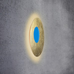 Escale Blade Open LED-Wandleuchte RGBW gold