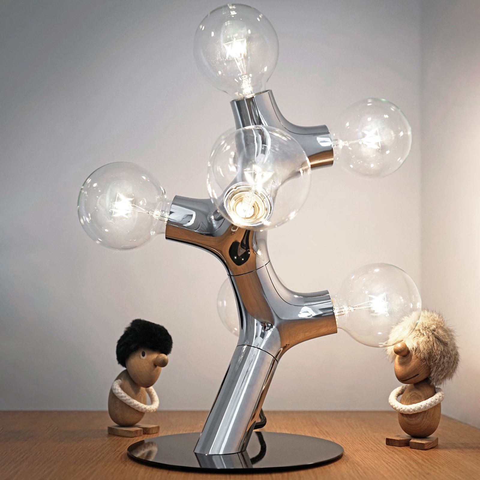 next DNA Table - Designer table lamp, chrome