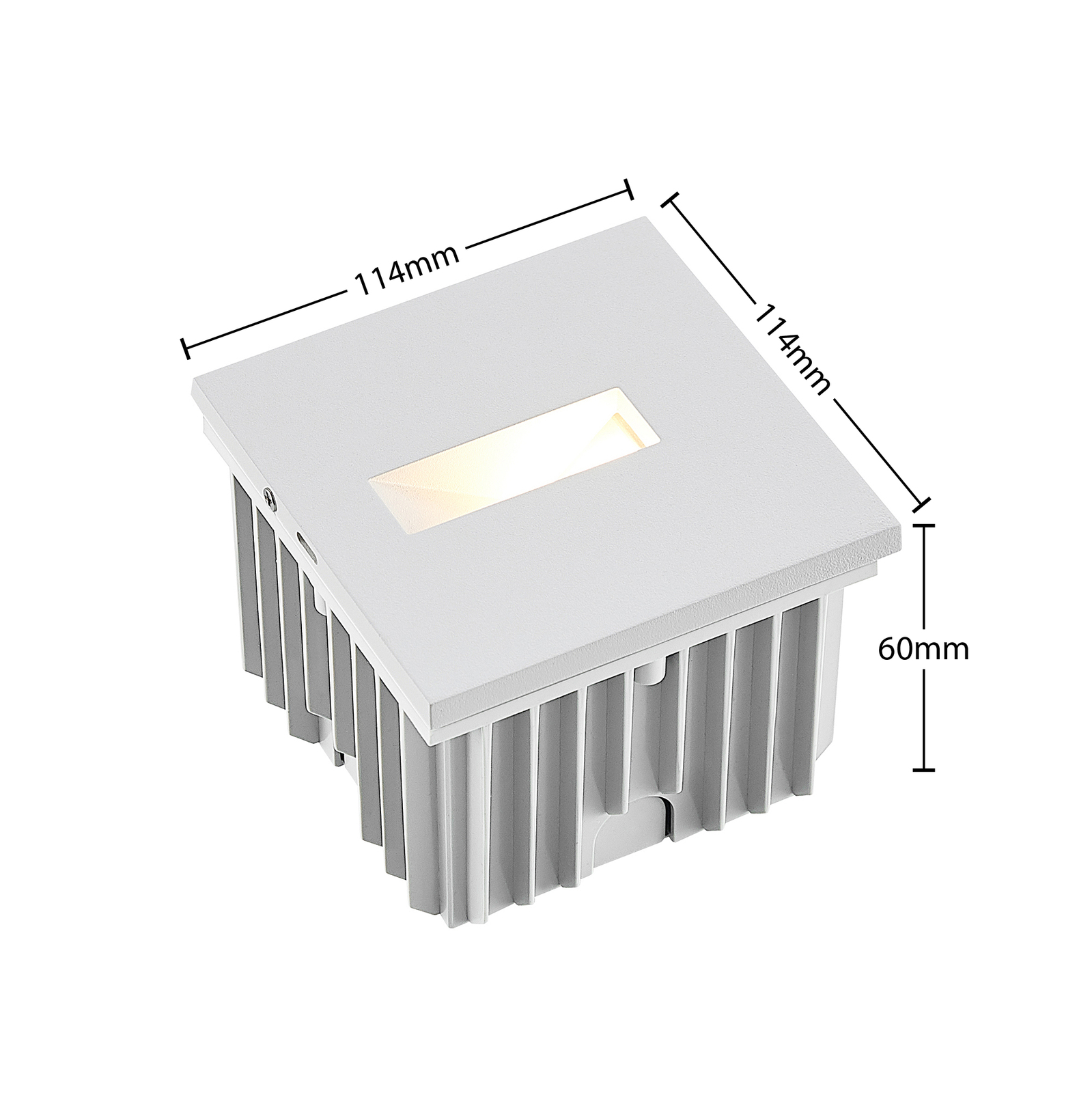 Arcchio Lanti lámpara empotrada LED, blanco