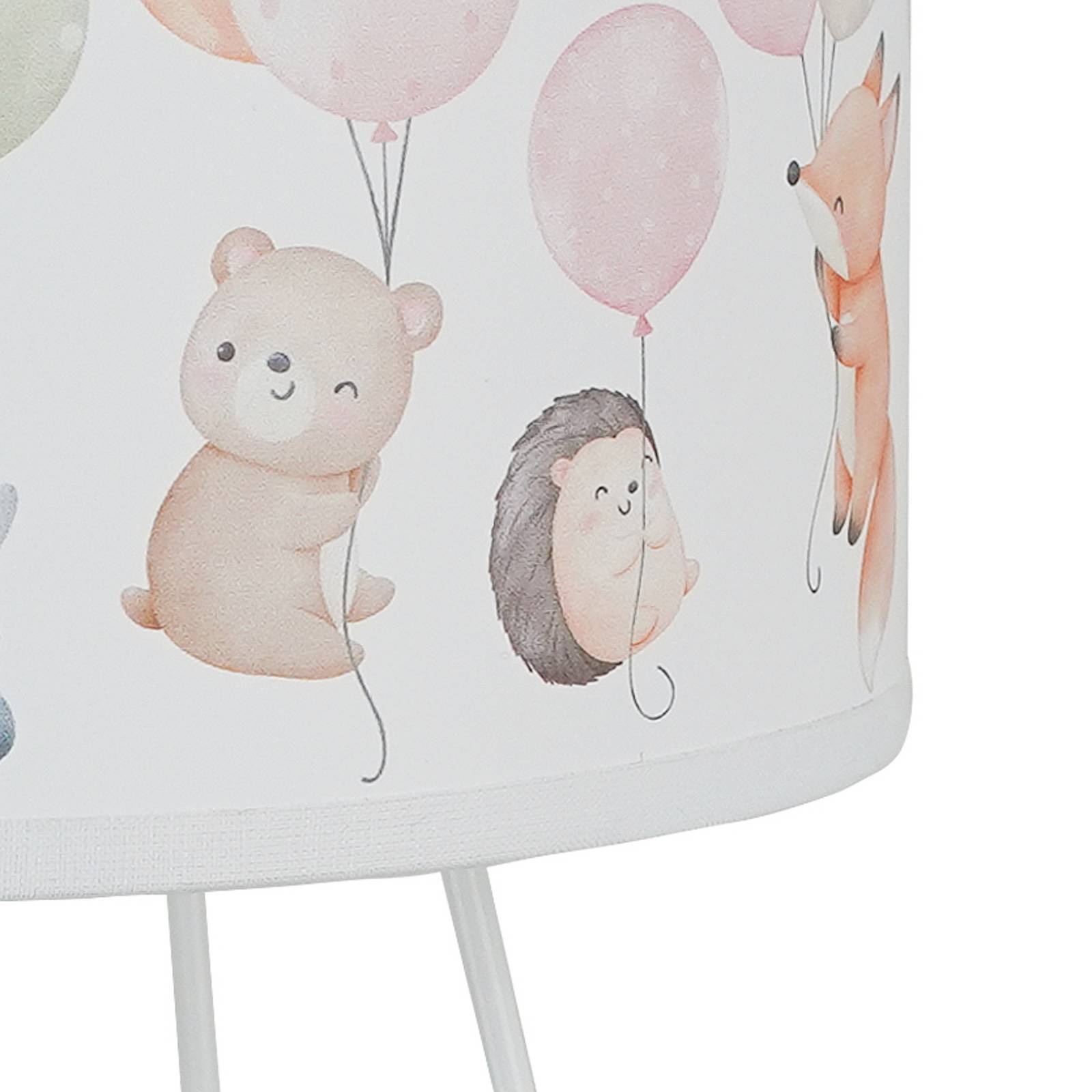 Lampa stołowa Freddy, kolorowa, zwierzęta, E14, wysokość 32,5 cm