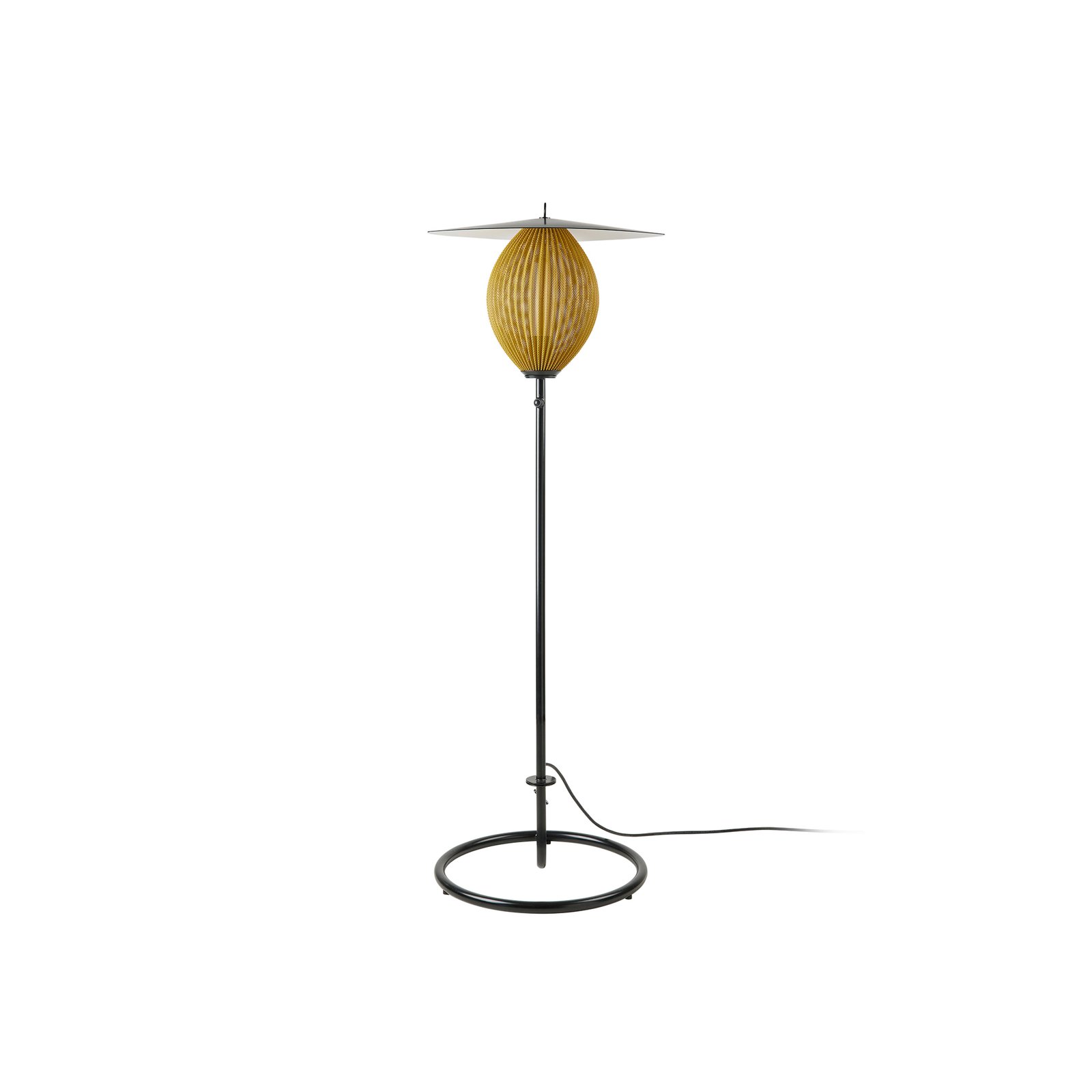 Satellite Utendørs Gulvlampe Mustard Gold/Black - GUBI