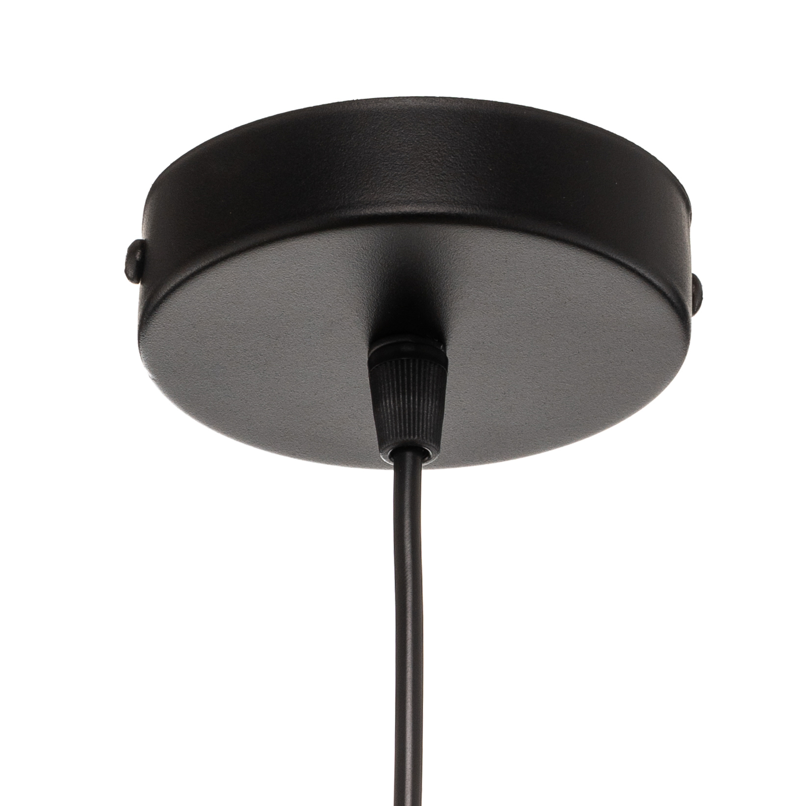 Závesná lampa Devon čierna/béžová/ekru/zlatá Ø45cm