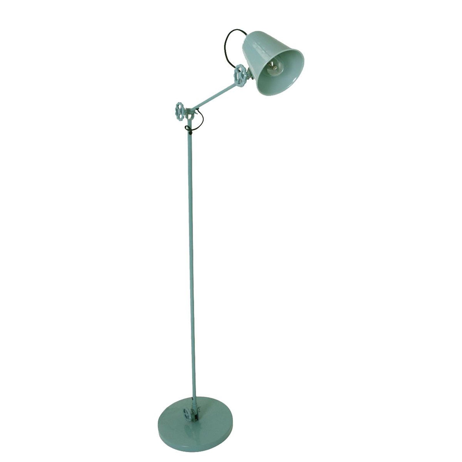 Lampe sur pied Anne Dolphin, vert, métal