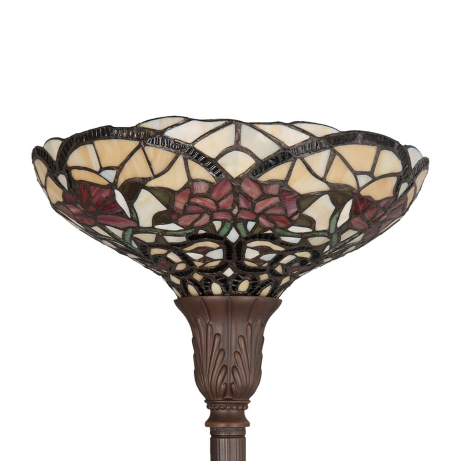 Jarná stojaca lampa Kayla v štýle Tiffany