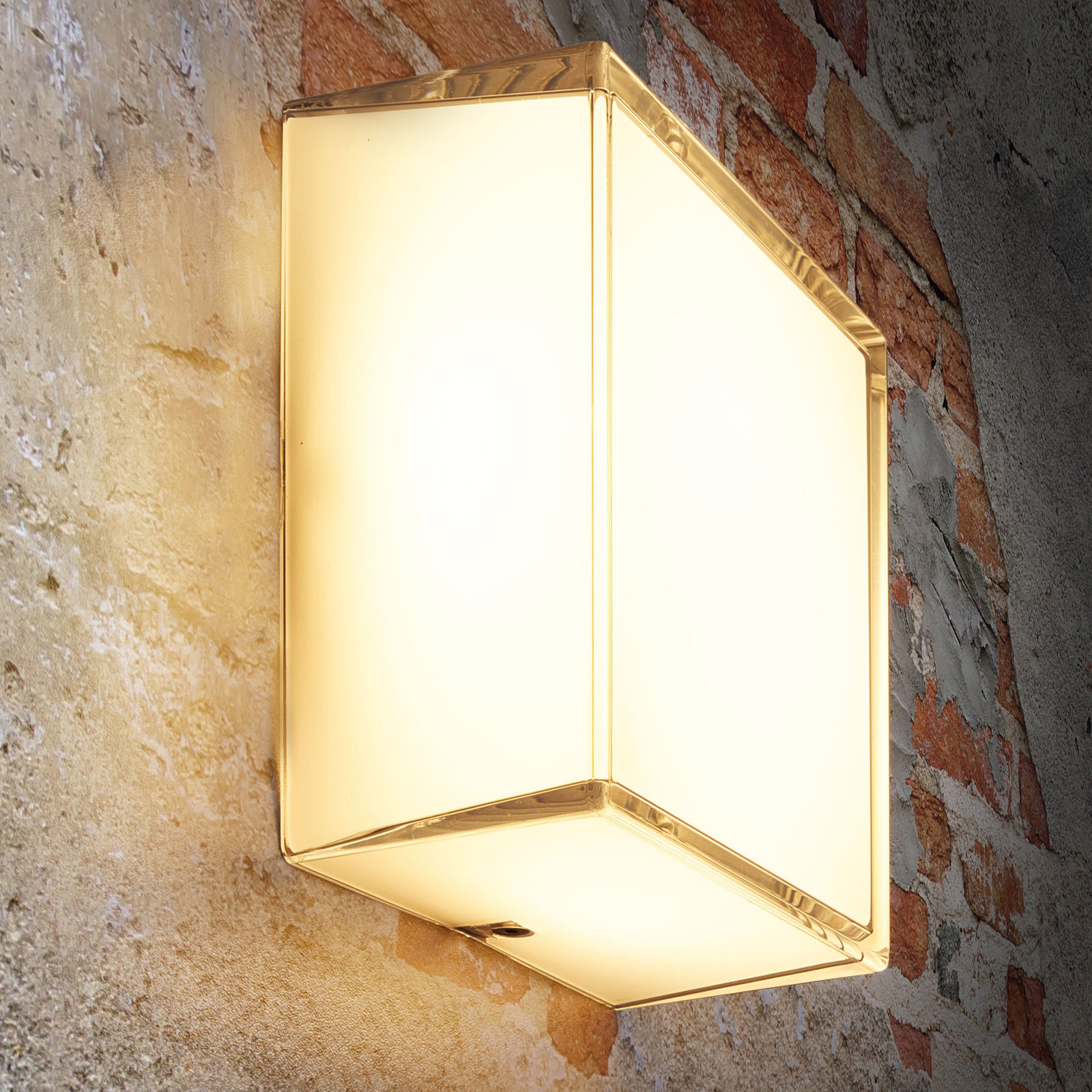 Heitronic Cabrera LED outdoor wall light, aluminium, plastic, 10 W, energy efficiency: A+, W: 14 cm, H: 14 cm