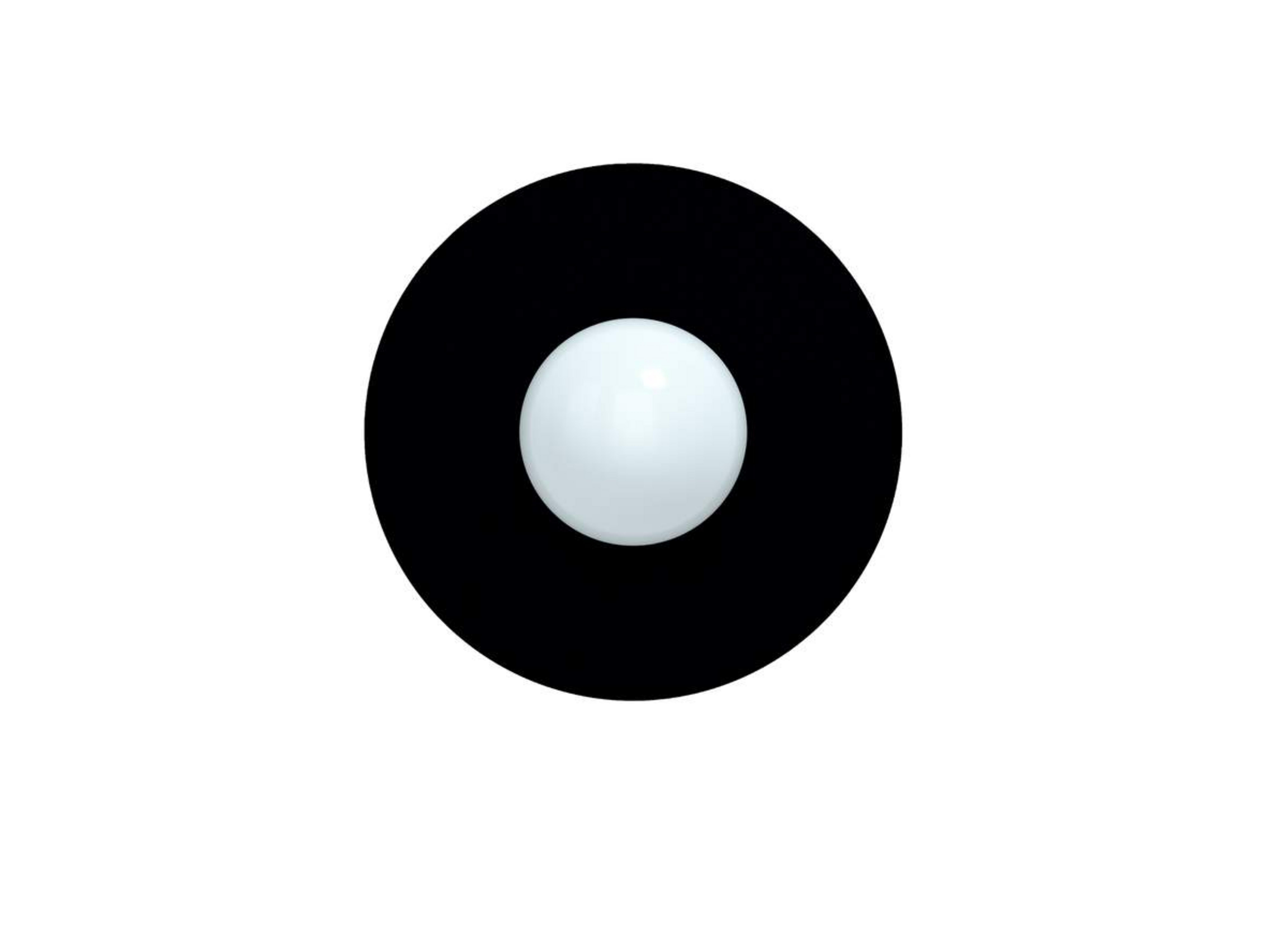 Candy Big Circle 360 S Wandleuchte, schwarz - Swedish Ninja