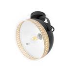 Lindby Lonnaris ceiling lamp with rattan pivotable