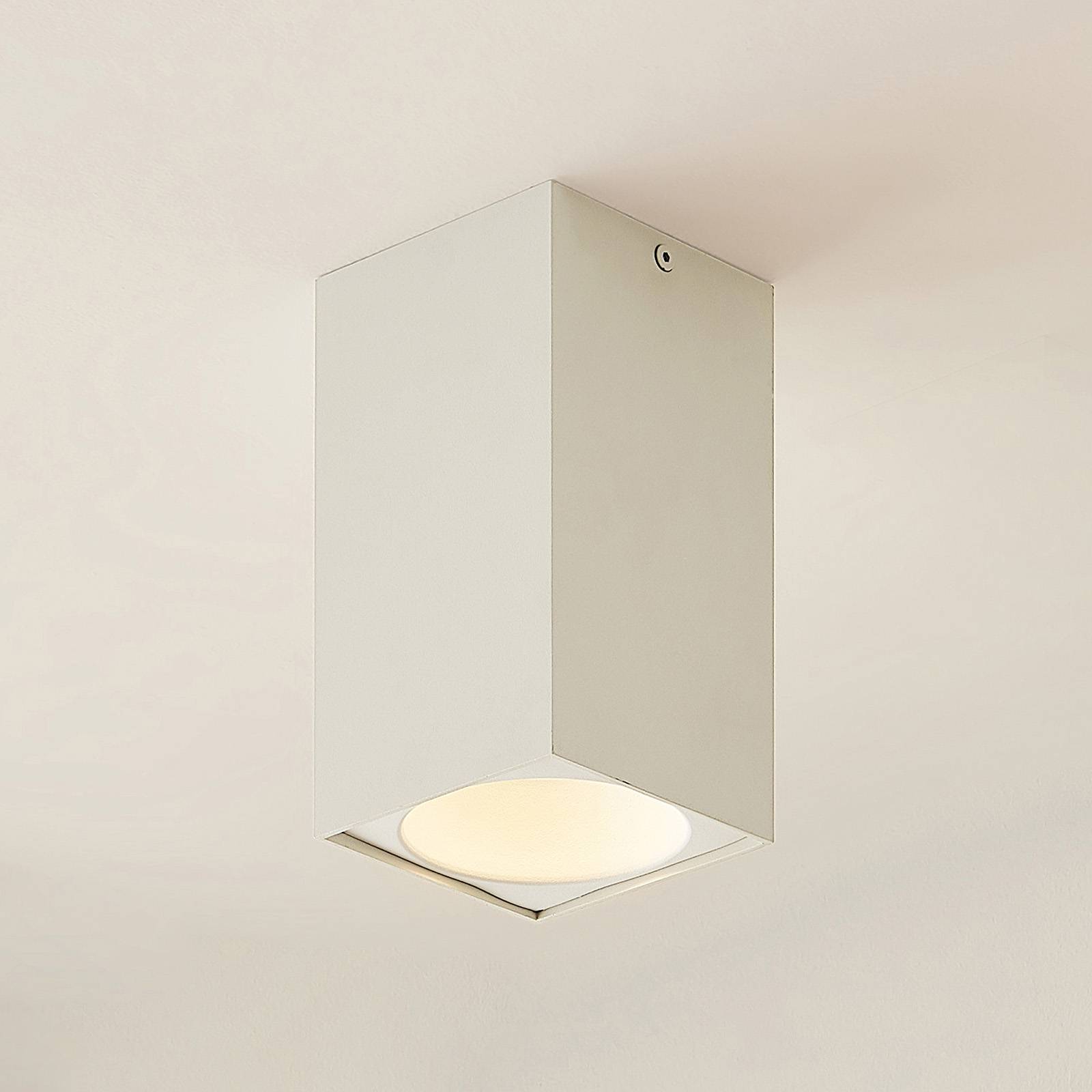 Arcchio Hinka lampa sufitowa, kątowa 18 cm, biała