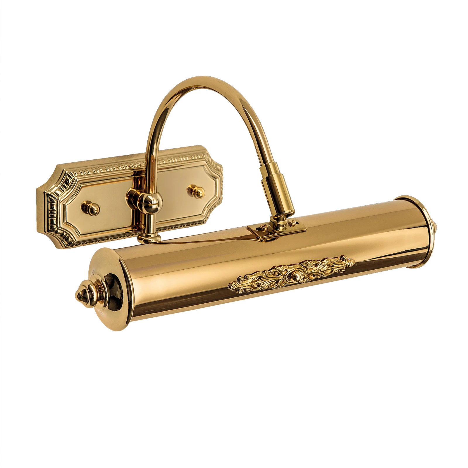 Lámpara para cuadros Gustav de latón dorado, 30 cm