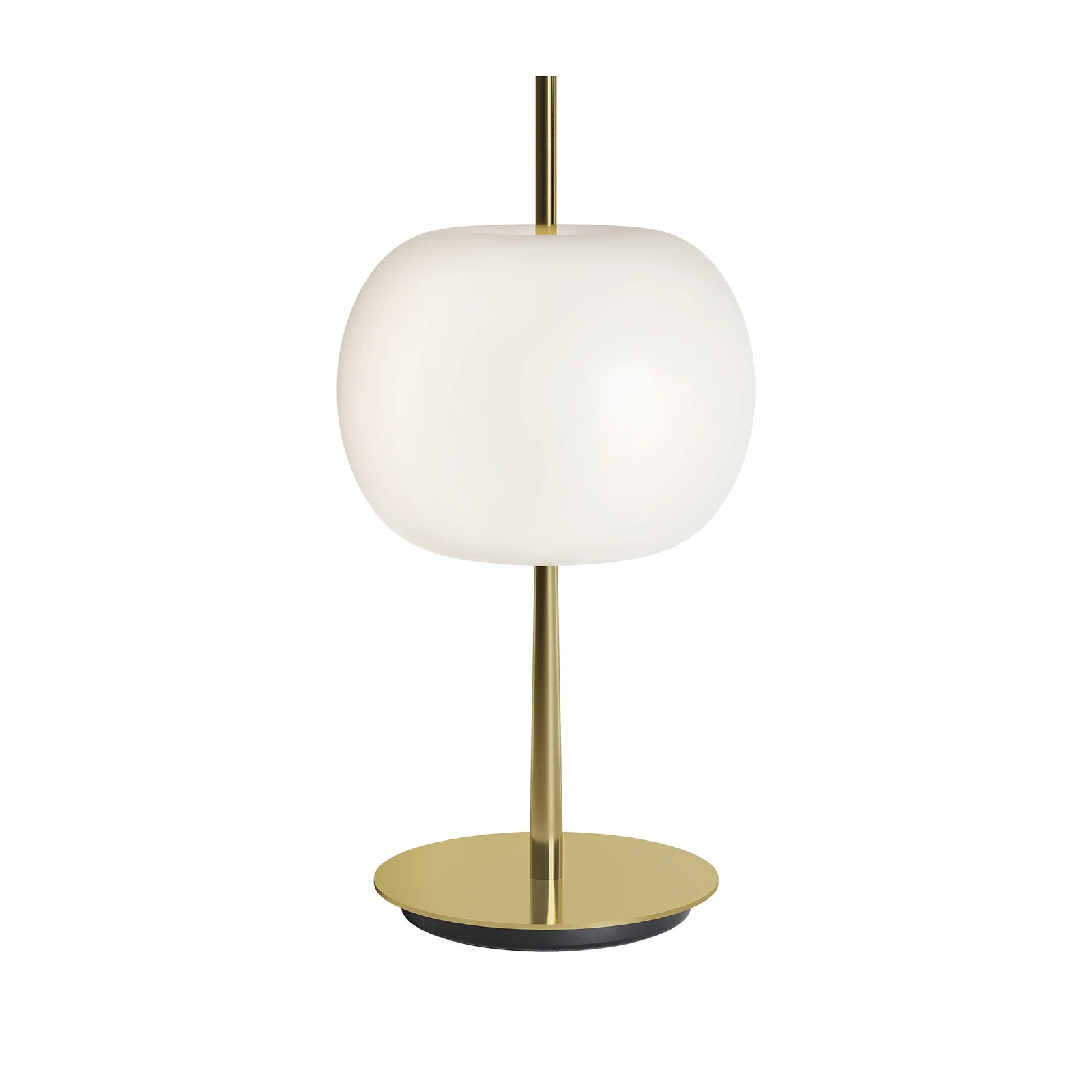 Lampada da tavolo LED kdln KUSHI, ottone, altezza 32 cm, dimmer CCT