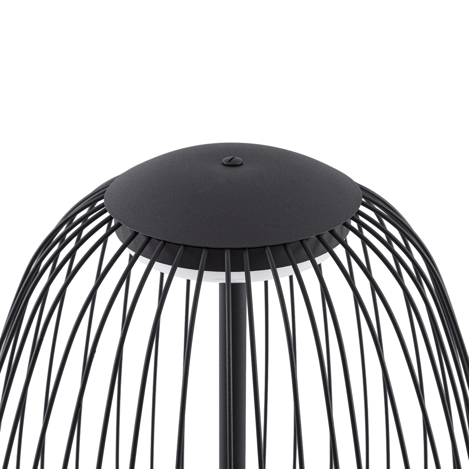 Lucande LED-lattiavalaisin ulos Richi, musta, korkeus 90 cm, IP44