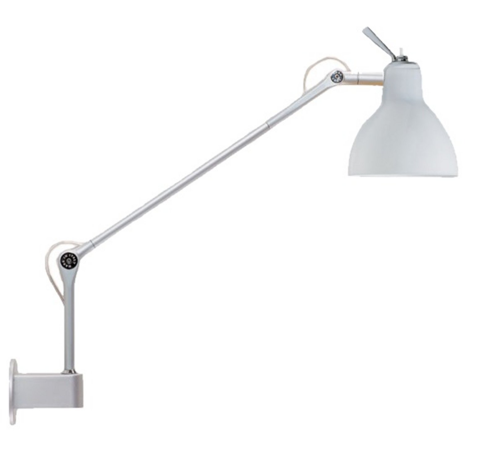 Luxy W1 Vägglampa Alu/Blank Vit - Rotaliana