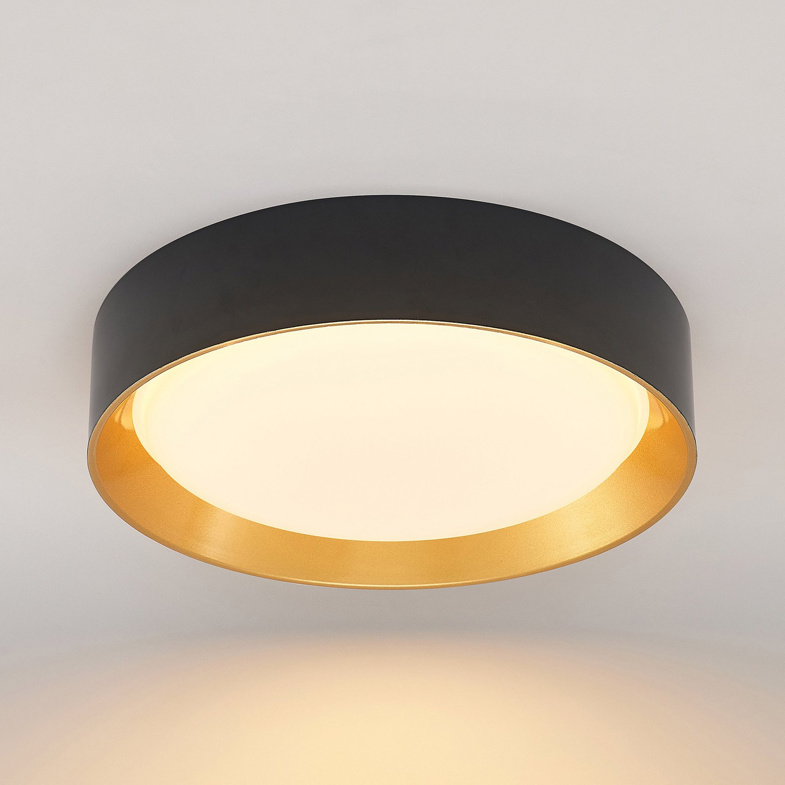 Kambia LED Stropní Lampa Ø45 Black/Gold - Lindby