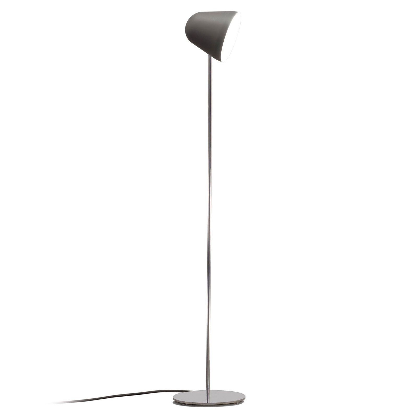 Nyta Tilt S Floor floor lamp stainless steel grey