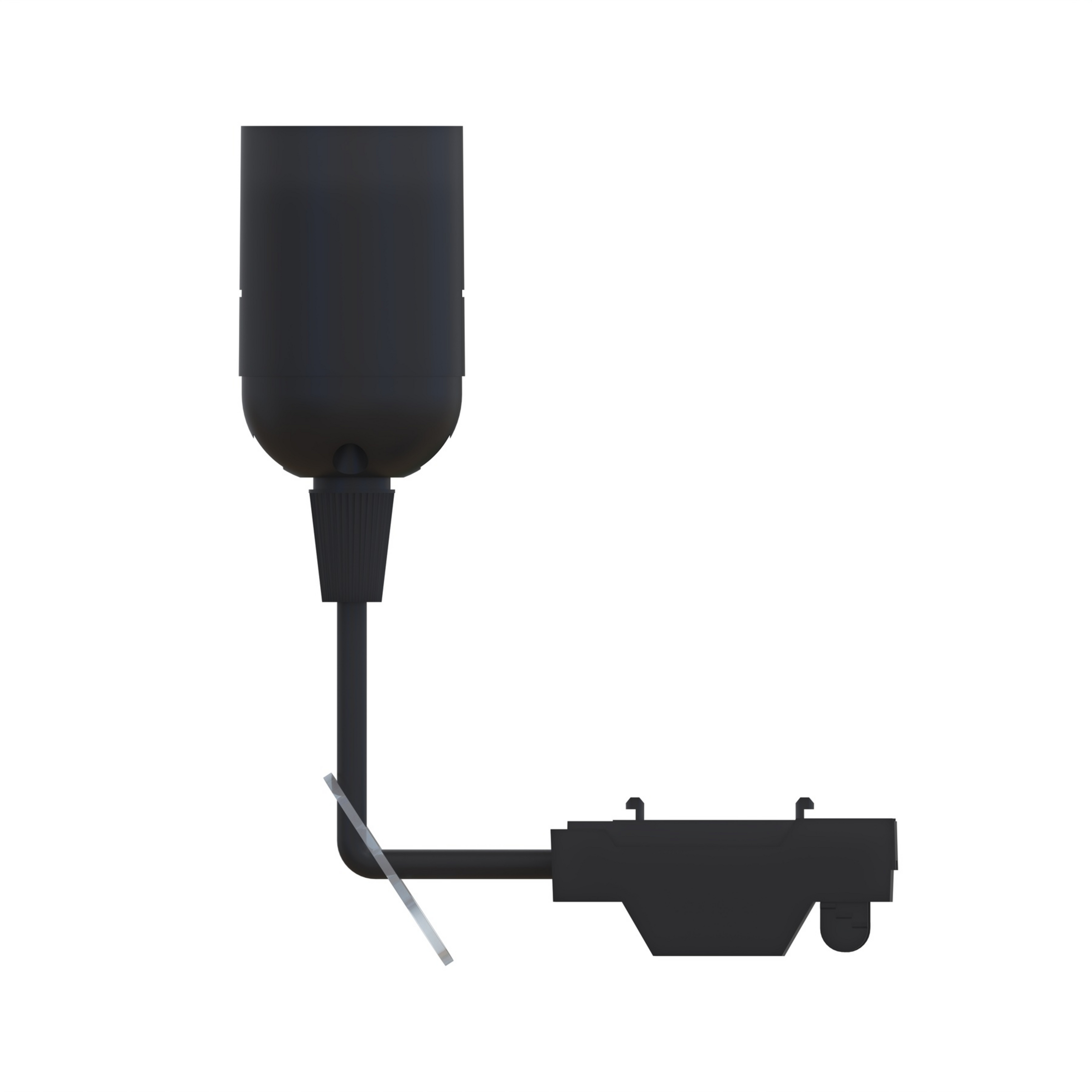 Orvoll-lamphouder, zwart, Ø 3,8 cm, E27-fitting - PRIOS