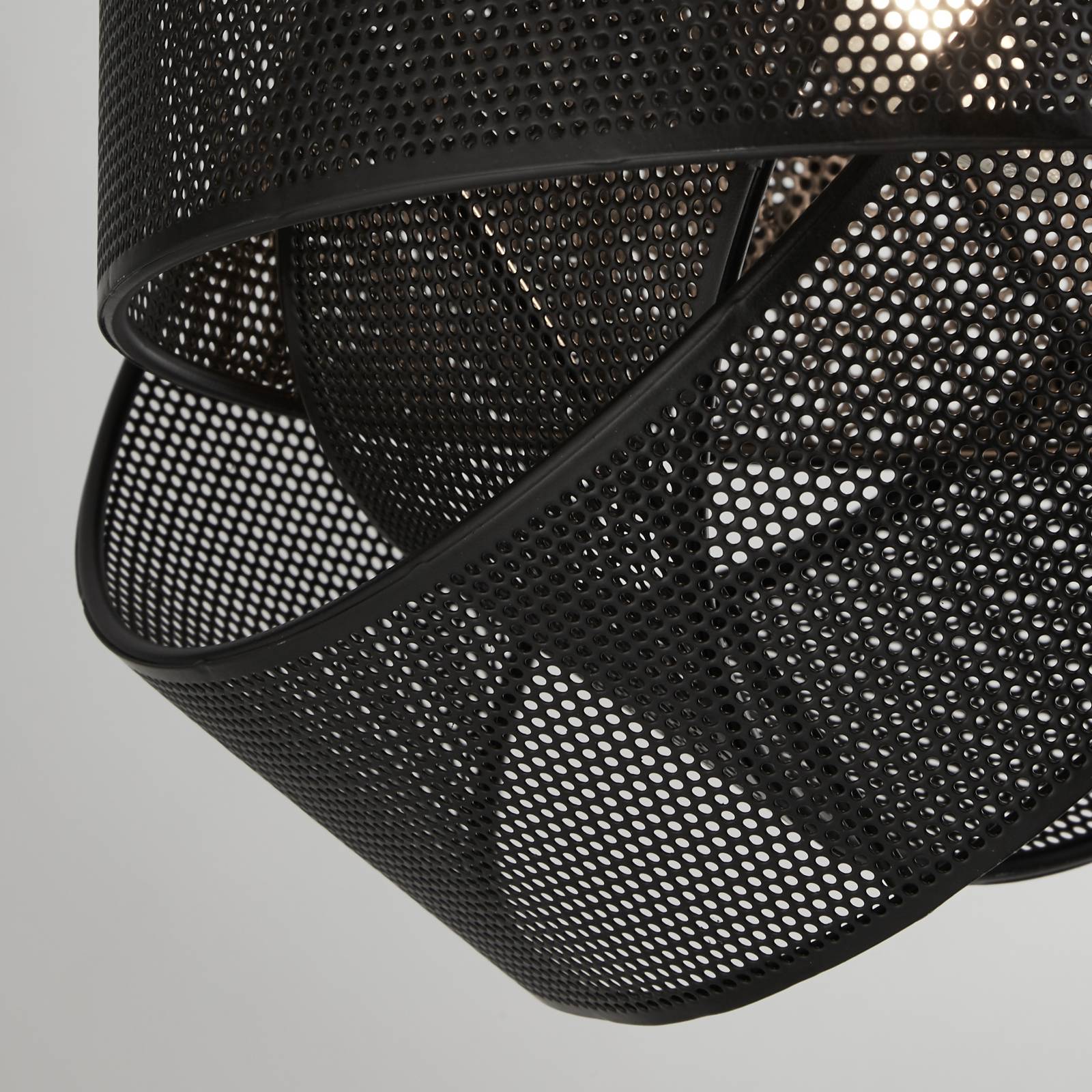 Pendelleuchte Mizio, schwarz, Metall, Ø 28 cm, E27 günstig online kaufen