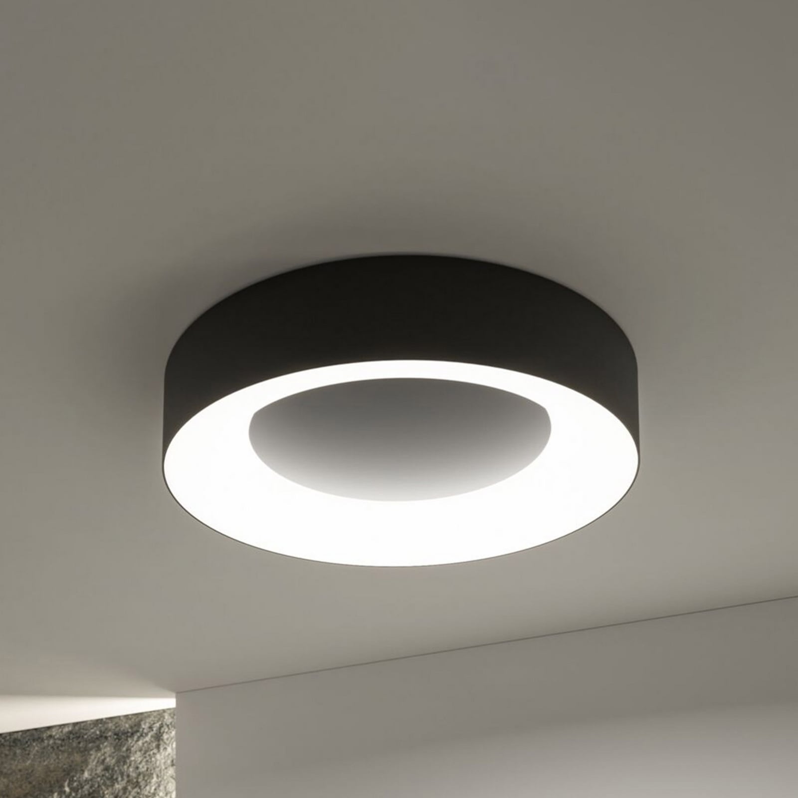 Paulmann Smart LED-loftlampe Casca, sort, Ø 40 cm, RGBW, IP44