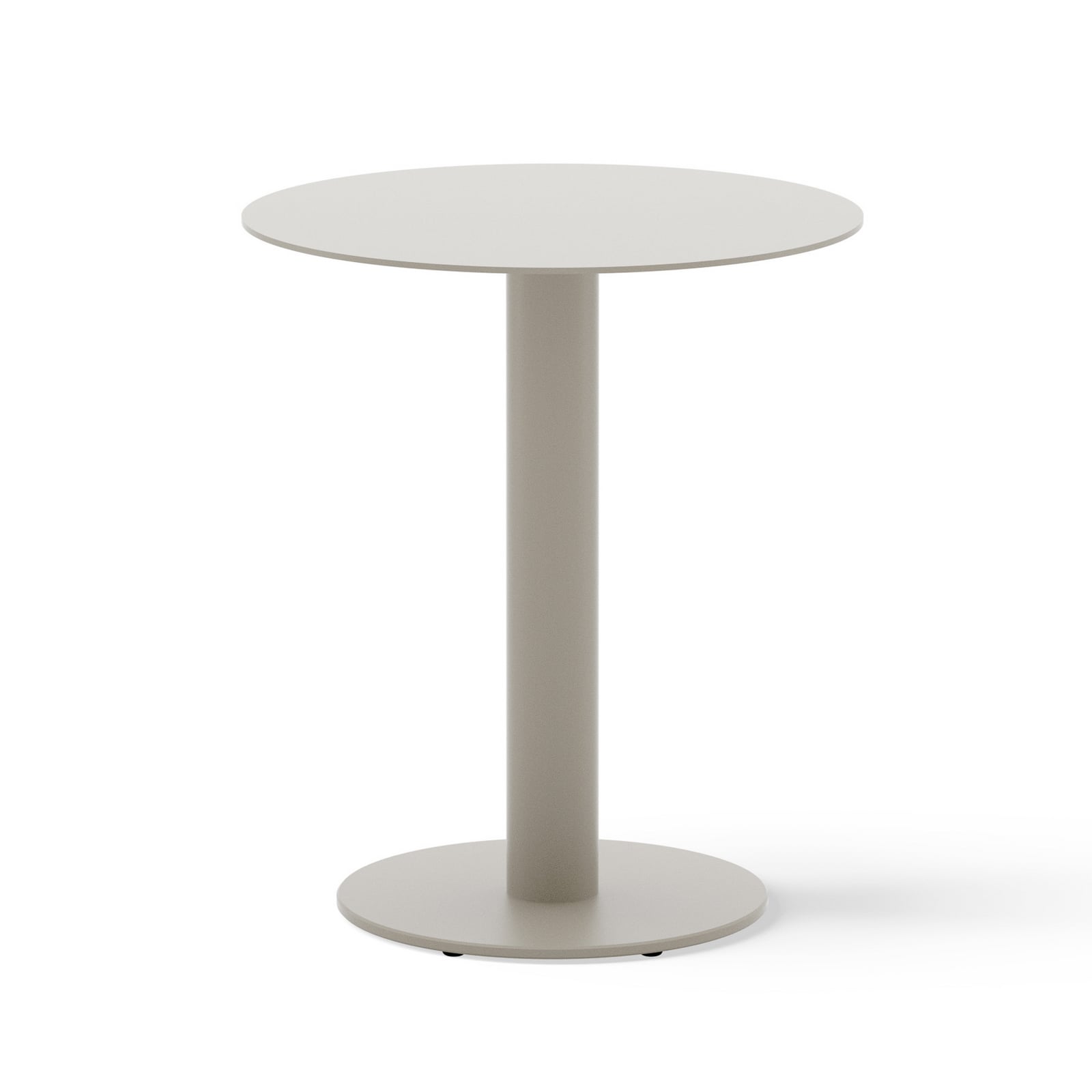 Tavolino May, grigio chiaro, Ø 40 cm, acciaio - New Works Tavolino May, grigio chiaro, Ø 40 cm, acciaio - New Works