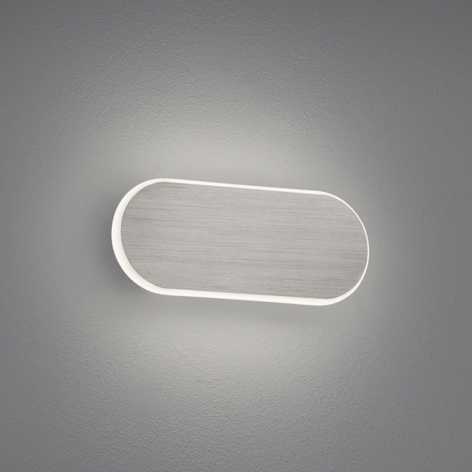 LED wandlamp Carlo, SwitchDim, 20 cm, nikkel mat