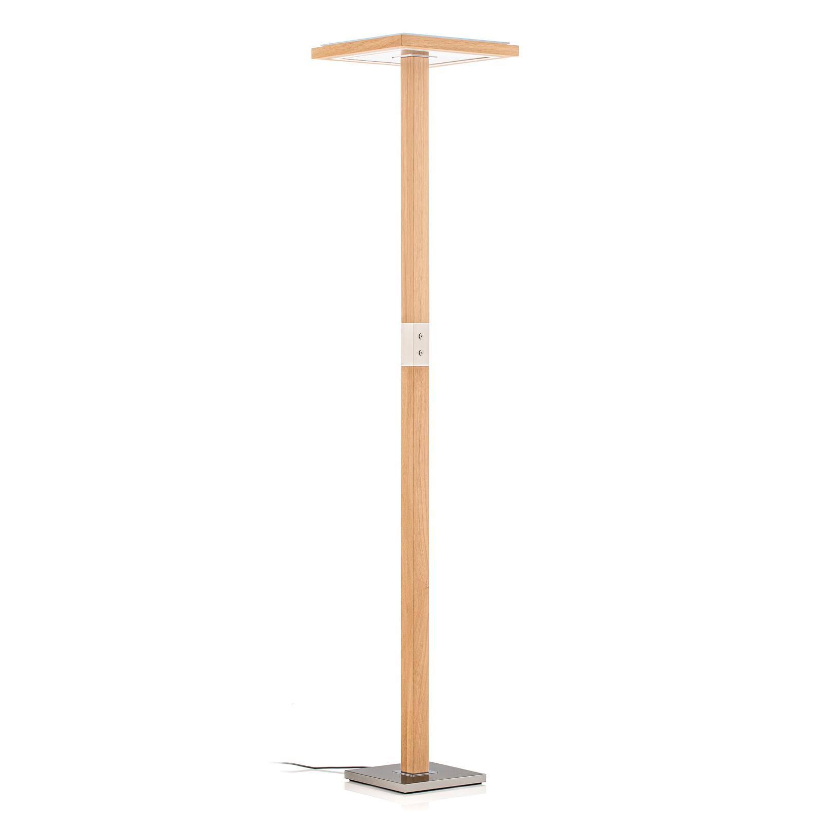 HerzBlut Otto O LED floor lamp natural oak