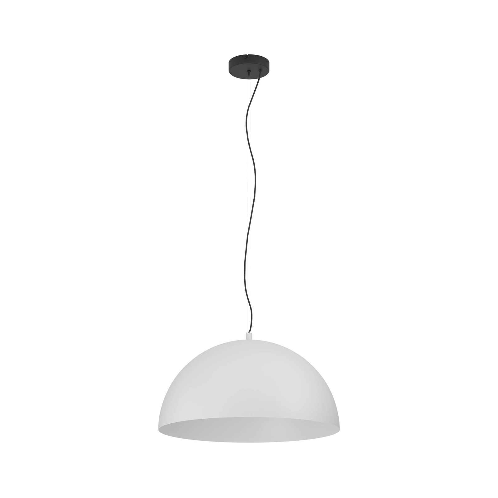 Gaetano 1 lampă suspendată, Ø 53 cm, gri/alb, oțel