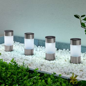 Lindby Jocob pica LED solar, juego de 4