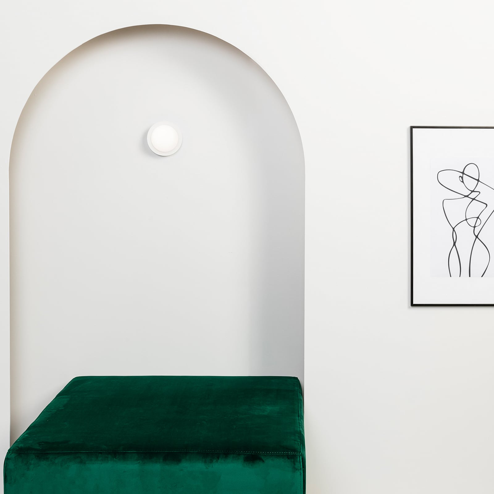 Applique murale LED May, IP44, blanche Applique murale LED May, IP44, blanche