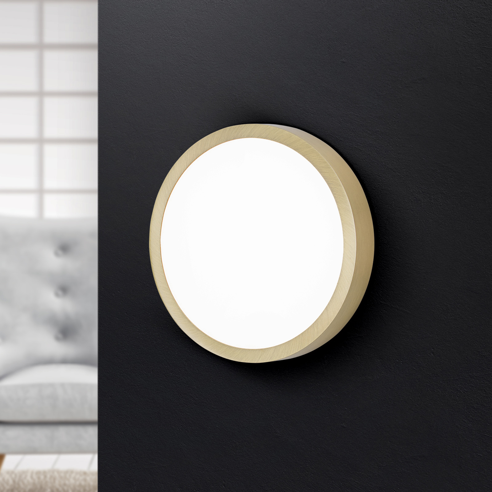 LED-Deckenleuchte Bully mit Patina-Optik