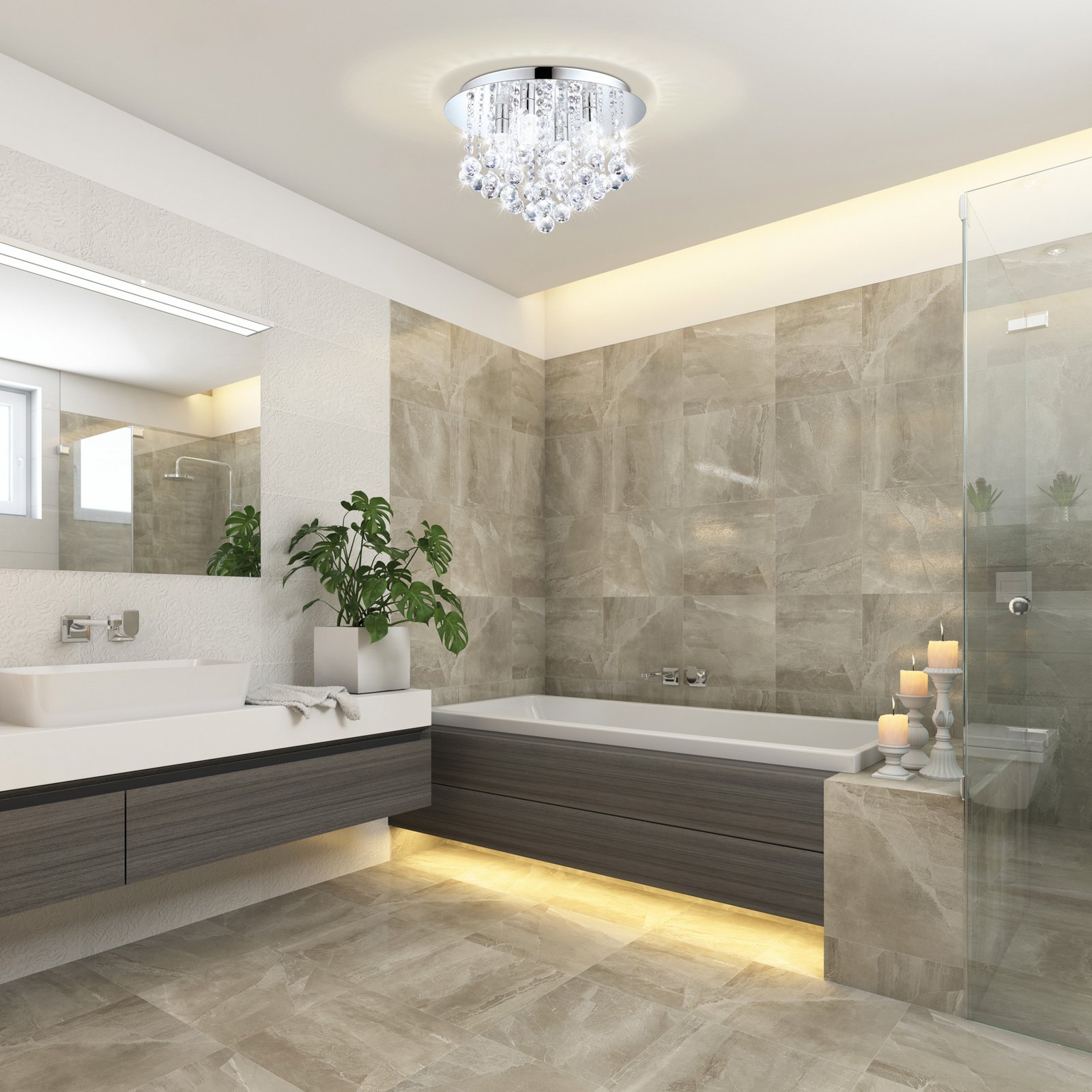 Almonte LED stropna svjetiljka s ovjesom, 50 cm