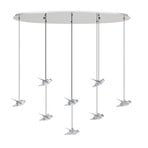 EGLO Stars Of Light Lampada LED a sospensione Paratebueno, cromata, a 8 luci.